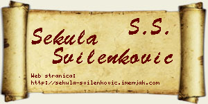 Sekula Svilenković vizit kartica
